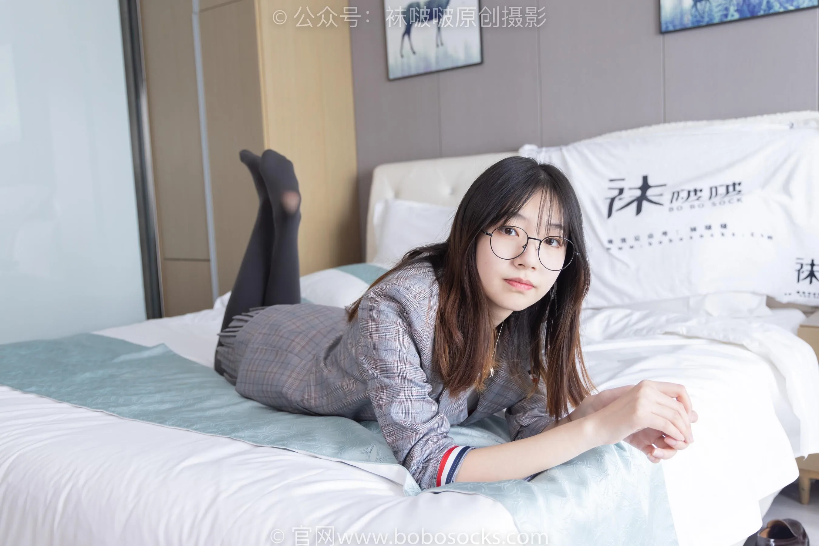 [BoBoSocks袜啵啵]NO.210 小甜豆-皮鞋、厚灰丝、ol装 [87P]插图6